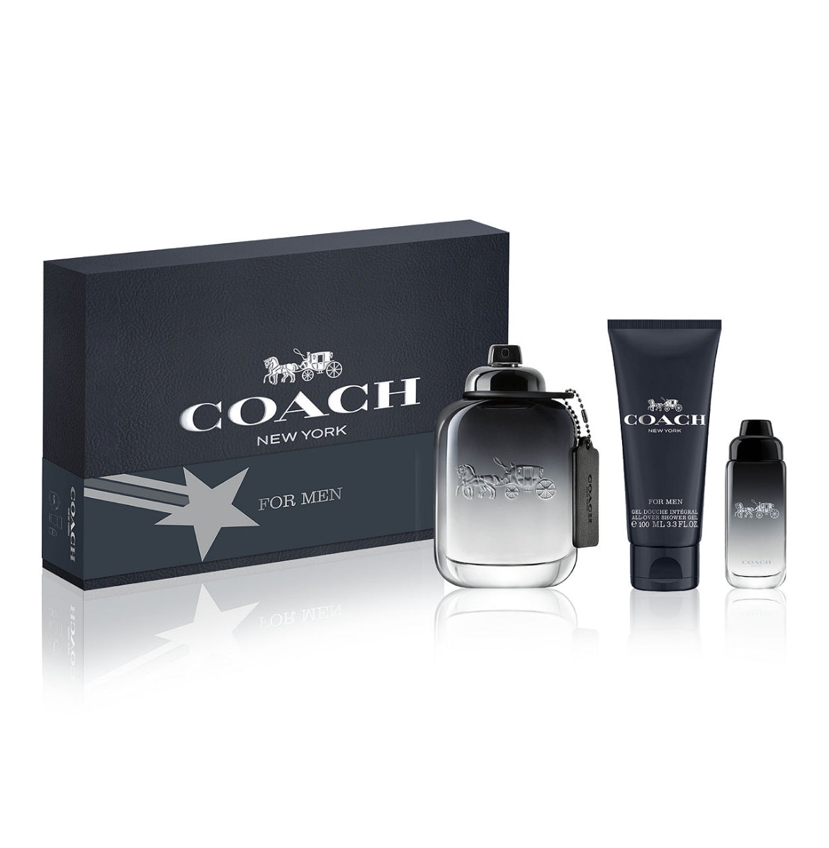 Coach For Men New York Eau De Toilette Set 3Pcs