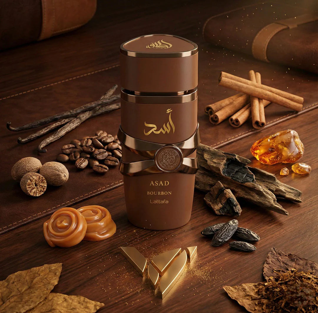 Lattafa Asad Bourbon Eau De Parfum 3.4 Fl. Oz.