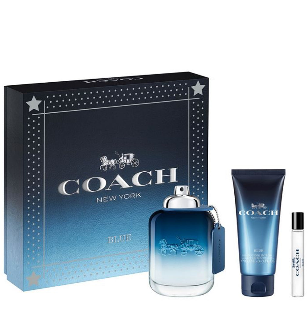 Coach New York Blue Eau de Toilette Men Set 3-Pc