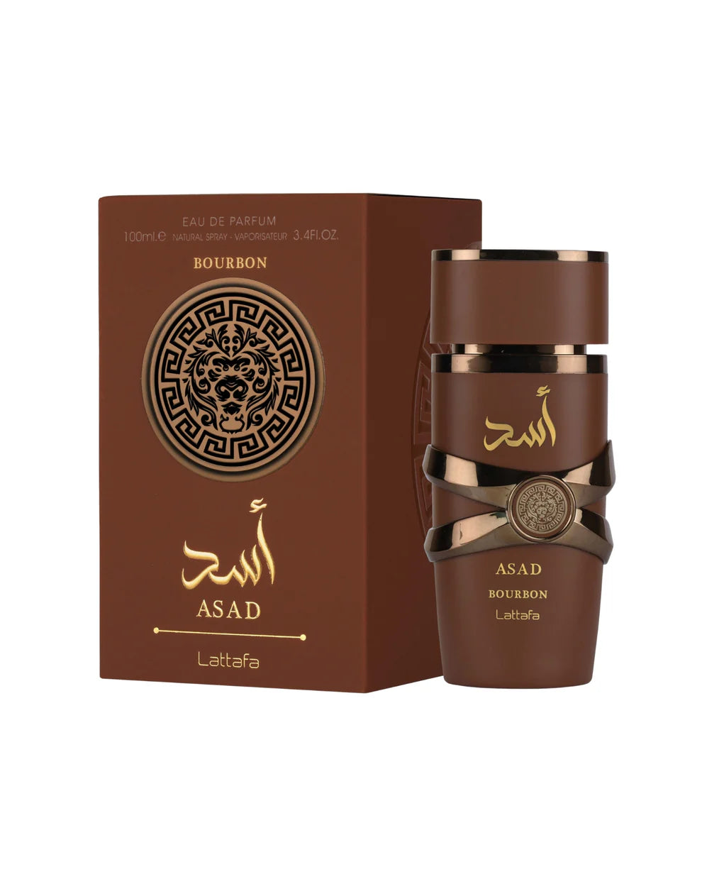 Lattafa Asad Bourbon Eau De Parfum 3.4 Fl. Oz.