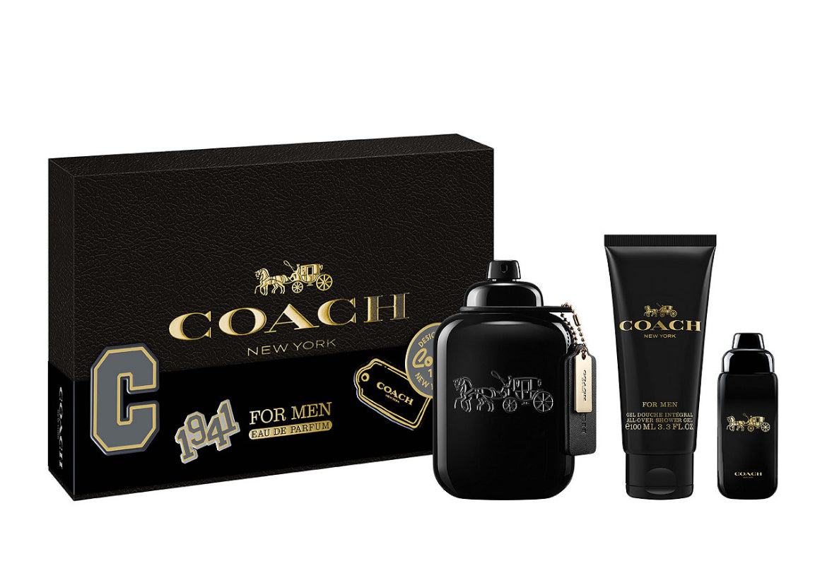 Coach Men New York Eau De Parfum Set 3Pcs